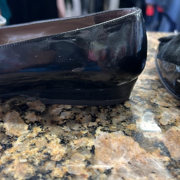 Vintage Vaneli black patent leather flat size 4 1/2 - Picture 5 of 5